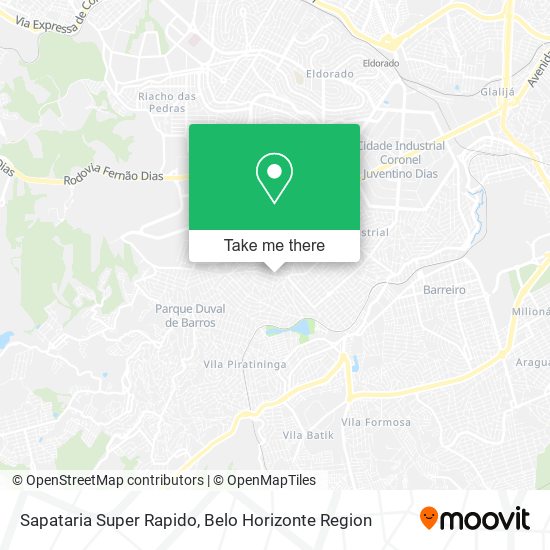 Sapataria Super Rapido map