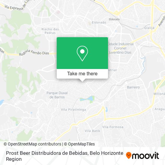 Prost Beer Distribuidora de Bebidas map