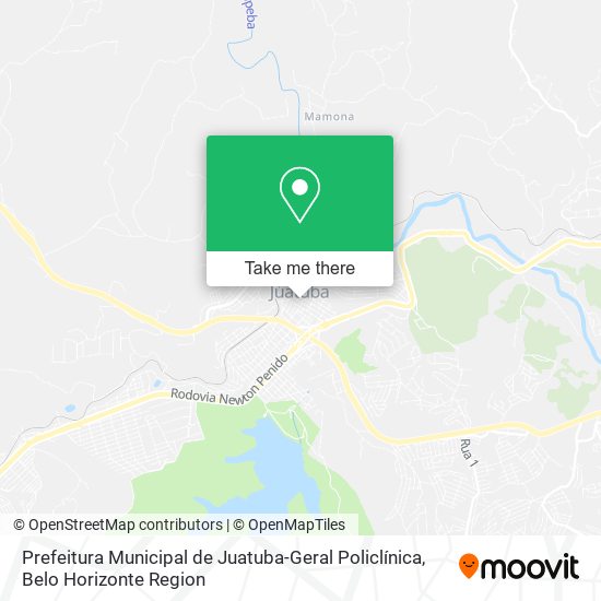 Mapa Prefeitura Municipal de Juatuba-Geral Policlínica