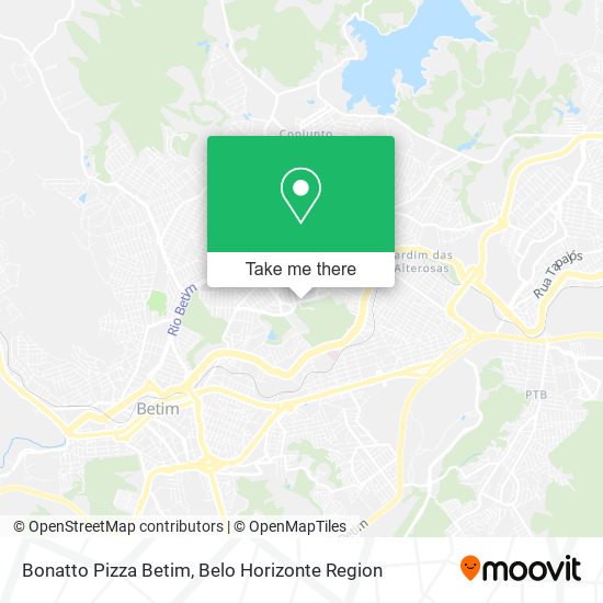 Bonatto Pizza Betim map
