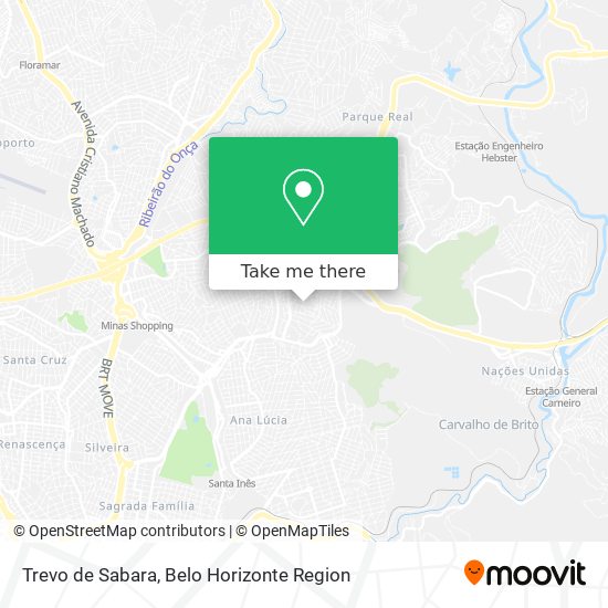 Trevo de Sabara map