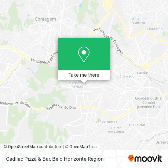 Mapa Cadilac Pizza & Bar