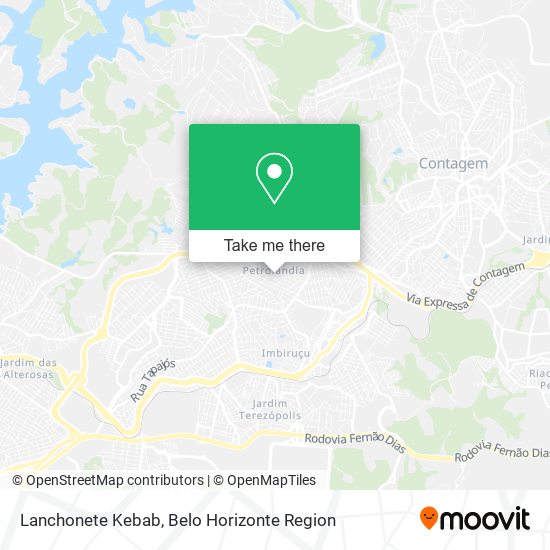 Lanchonete Kebab map