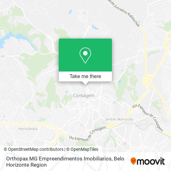 Orthopax MG Empreendimentos Imobiliarios map