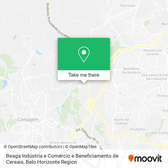Beaga Indústria e Comércio e Beneficiamento de Cereais map