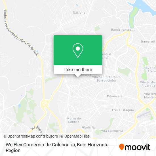 Wc Flex Comercio de Colchoaria map