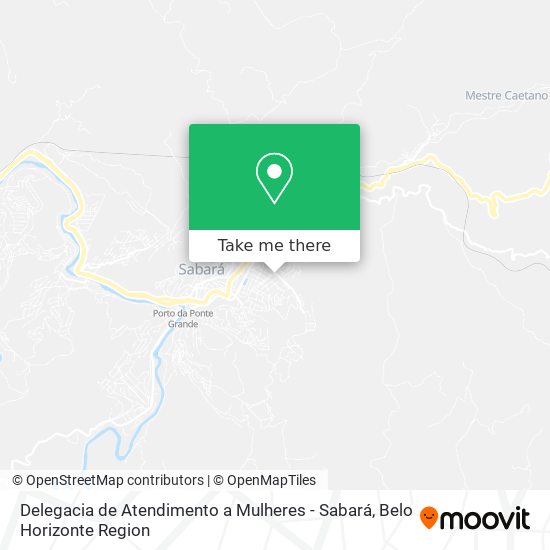 Delegacia de Atendimento a Mulheres - Sabará map