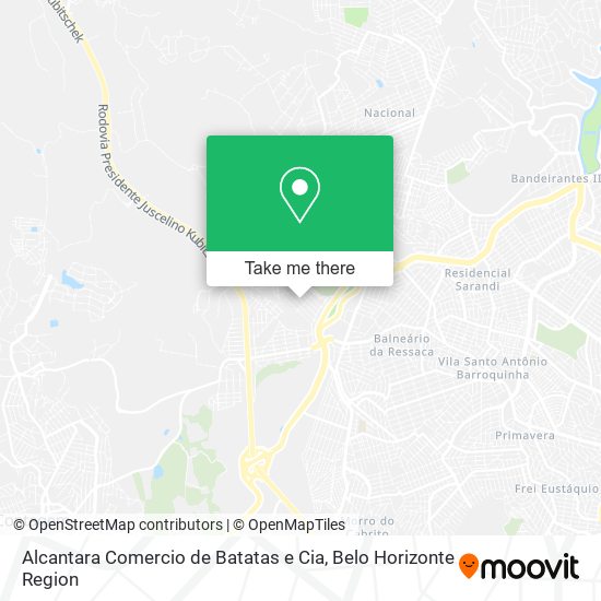 Alcantara Comercio de Batatas e Cia map