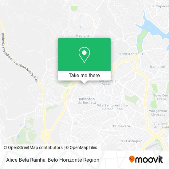 Alice Bela Rainha map