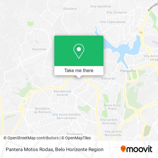 Pantera Motos Rodas map