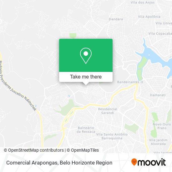 Comercial Arapongas map