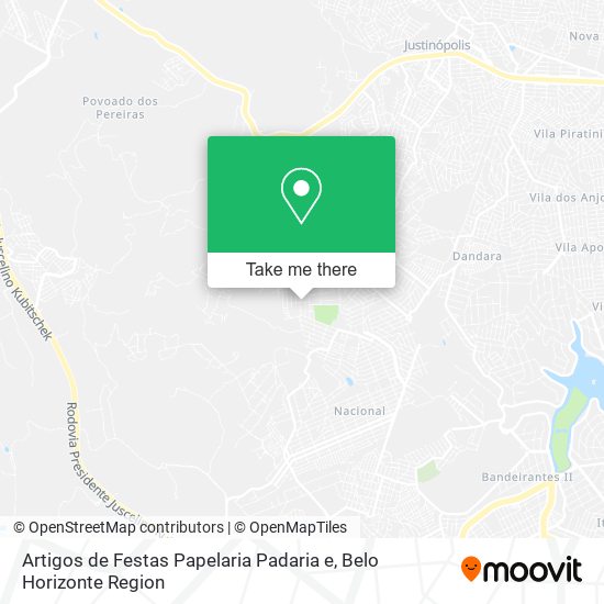 Artigos de Festas Papelaria Padaria e map