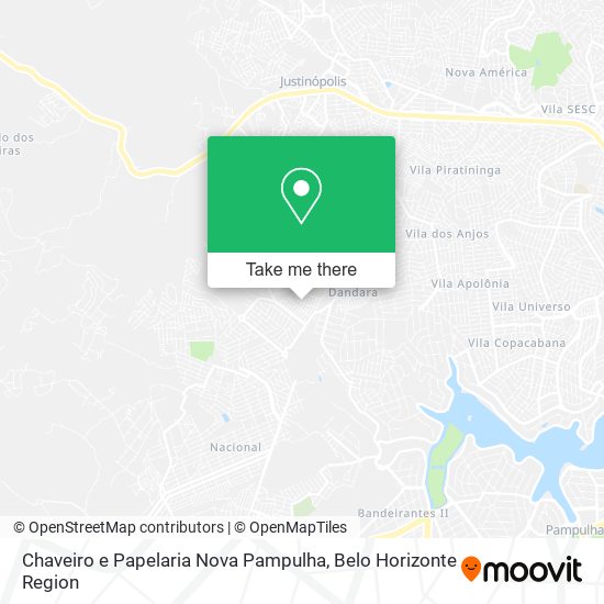 Chaveiro e Papelaria Nova Pampulha map