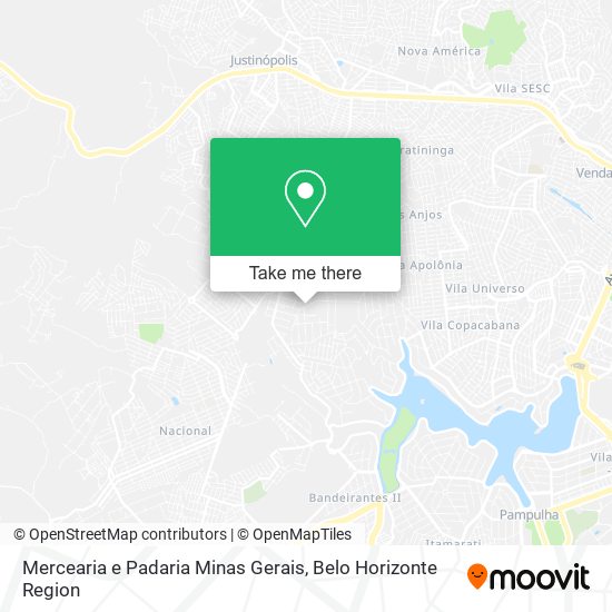 Mercearia e Padaria Minas Gerais map