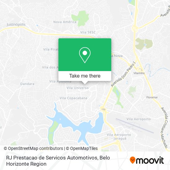 RJ Prestacao de Servicos Automotivos map