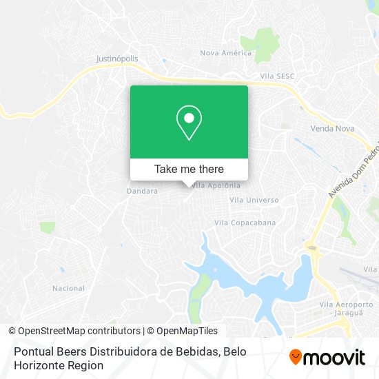 Mapa Pontual Beers Distribuidora de Bebidas