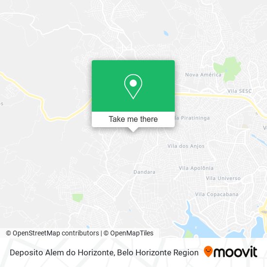 Deposito Alem do Horizonte map