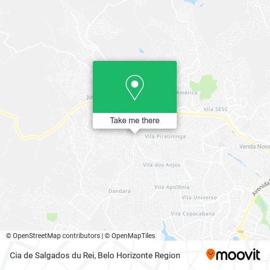 Cia de Salgados du Rei map
