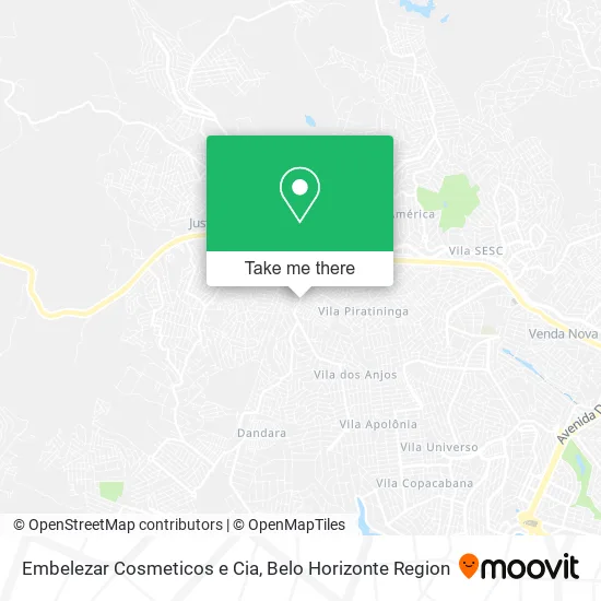 Embelezar Cosmeticos e Cia map
