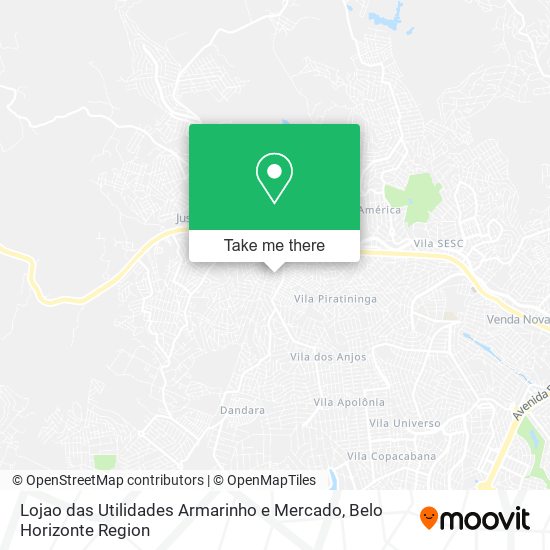Lojao das Utilidades Armarinho e Mercado map