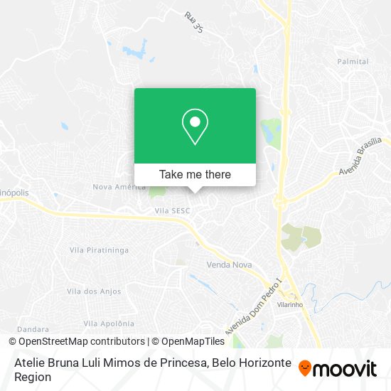 Atelie Bruna Luli Mimos de Princesa map