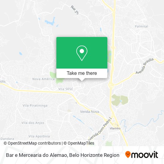 Mapa Bar e Mercearia do Alemao