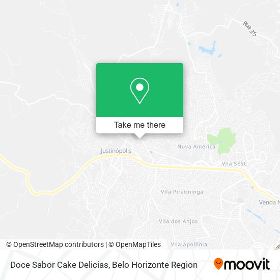 Mapa Doce Sabor Cake Delicias