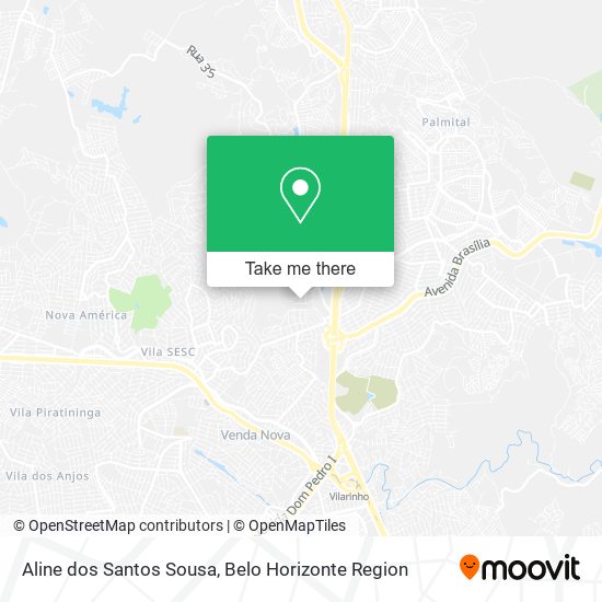 Aline dos Santos Sousa map