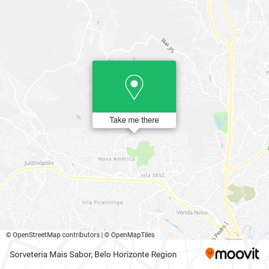 Sorveteria Mais Sabor map