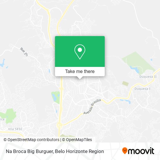 Na Broca Big Burguer map