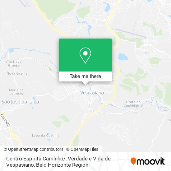 Centro Espirita Caminho / , Verdade e Vida de Vespasiano map