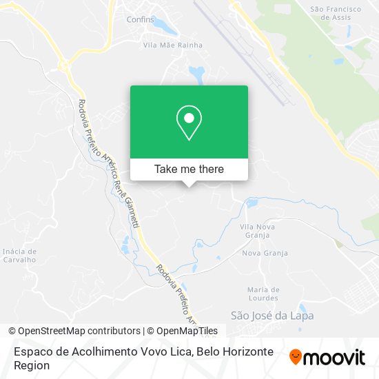 Espaco de Acolhimento Vovo Lica map