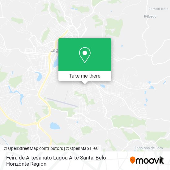 Feira de Artesanato Lagoa Arte Santa map