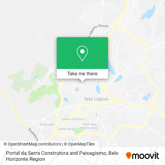 Portal da Serra Construtora and Paisagismo map