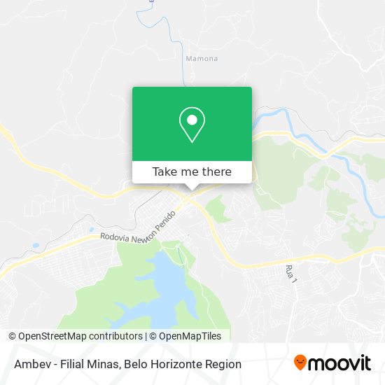 Ambev - Filial Minas map