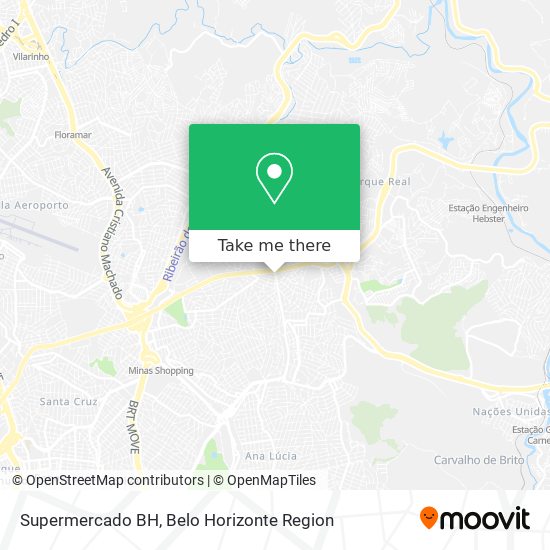 Mapa Supermercado BH