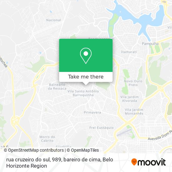 rua cruzeiro do sul, 989, bareiro de cima map