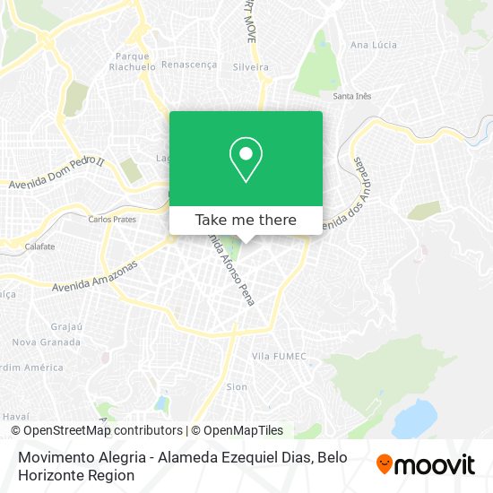 Movimento Alegria - Alameda Ezequiel Dias map