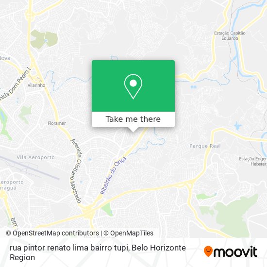rua pintor renato lima bairro tupi map