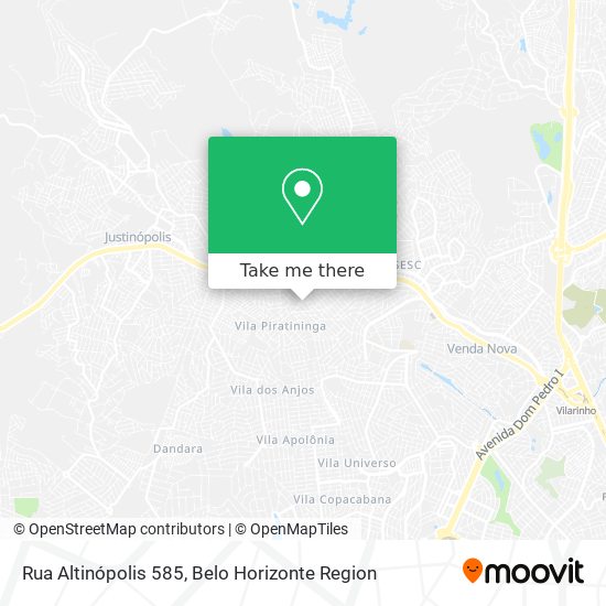 Rua Altinópolis 585 map