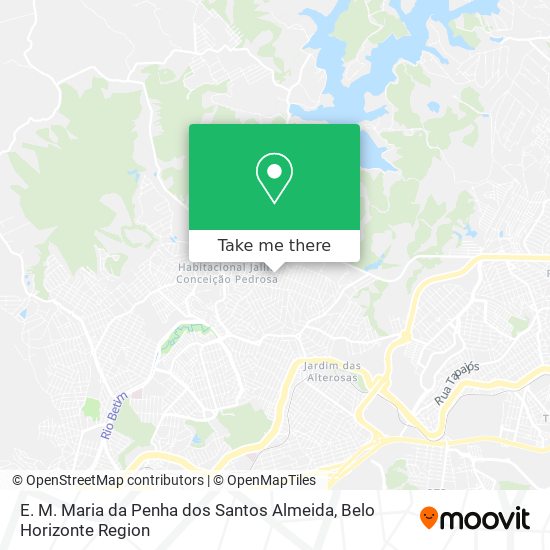 E. M. Maria da Penha dos Santos Almeida map