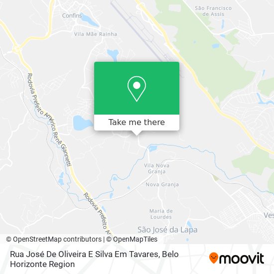 Rua José De Oliveira E Silva Em Tavares map
