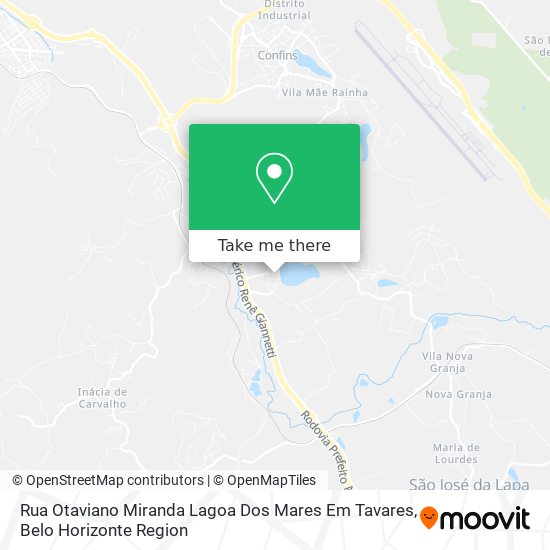 Rua Otaviano Miranda Lagoa Dos Mares Em Tavares map