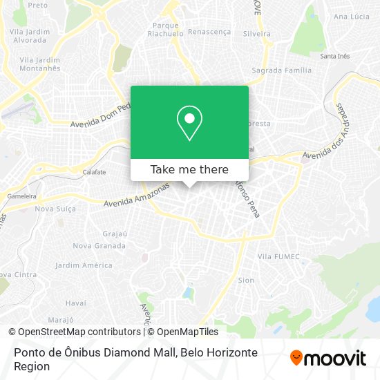 Mapa Ponto de Ônibus Diamond Mall