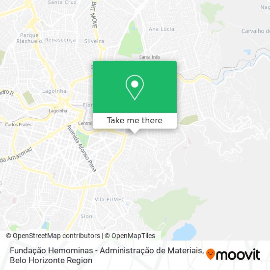 Fundação Hemominas - Administração de Materiais map