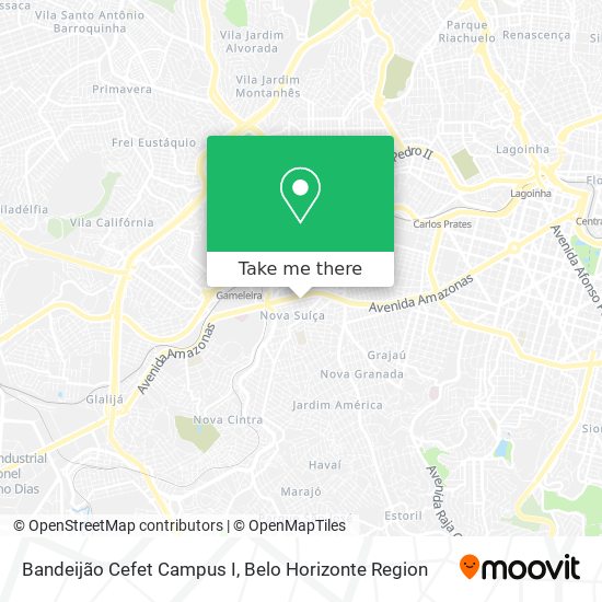 Mapa Bandeijão Cefet Campus I