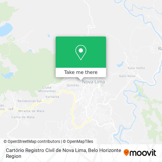 Cartório Registro Civil de Nova Lima map