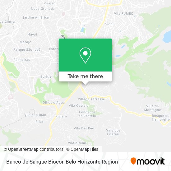 Banco de Sangue Biocor map