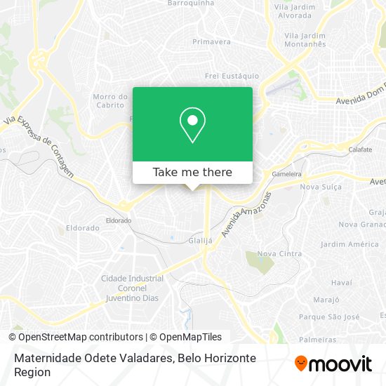 Maternidade Odete Valadares map