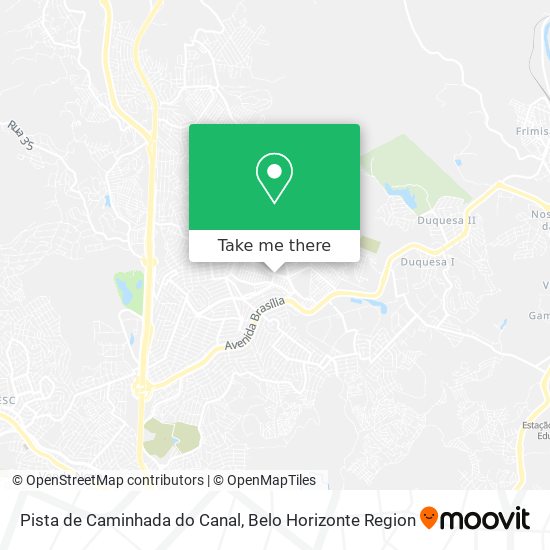 Pista de Caminhada do Canal map